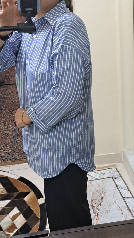 شومیز لنین راه راه خارجی
